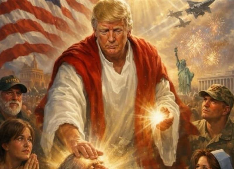 Трамп објави ВИ фотографии како да е религиозна фигура и исцелител 