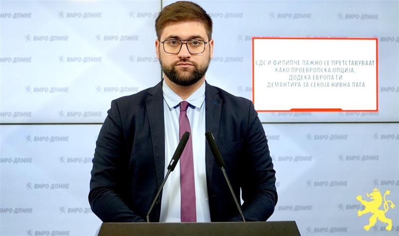 Манасиевски: СДС и Филипче лажно се претставуваат како проевропска опција, додека Европа ги демантира за секоја нивна лага