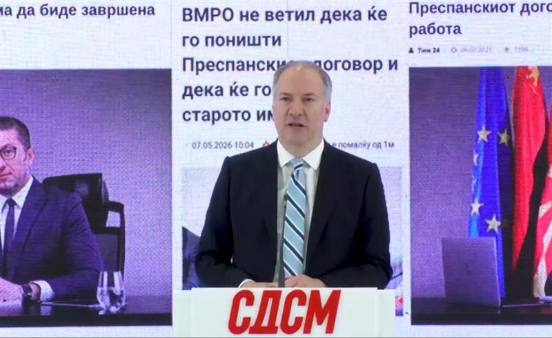 Жерновски:  Како Мицкоски клечеше и лажеше дека ќе го поништи Преспанскиот договор така каже и сега!