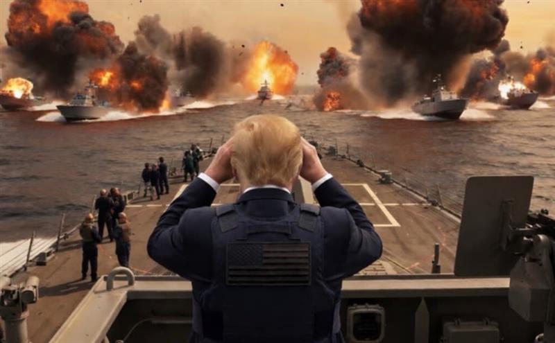 Трамп објави десетина генерирани снимки за војната со Иран: Дронови паѓаат како пеперутки (ФОТО)