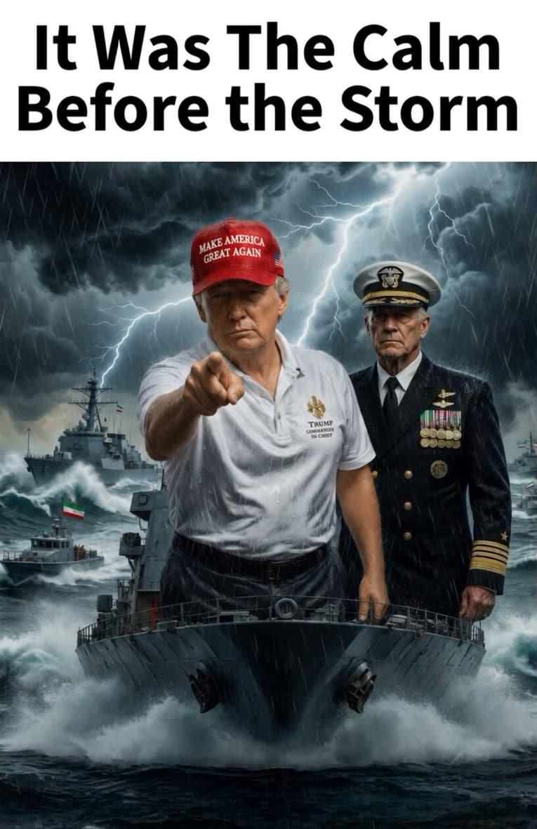Трамп објави AI-фотографија со порака „затишје пред бура“