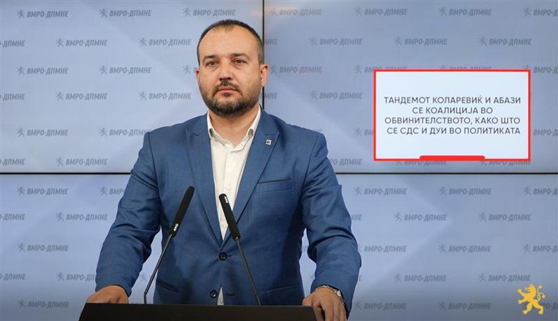 Лефков: Тандемот Коларевиќ и Абази се коалиција во обвинителството, како што се СДС и ДУИ во политиката
