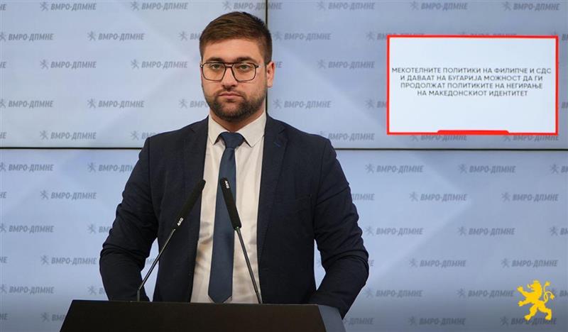 Манасиевски: Мекотелните политики на Филипче и СДС и даваат на Бугарија можност да ги продолжат политиките на негирање на македонскиот идентитет