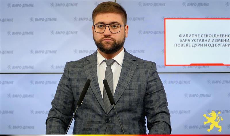 Манасиевски: Филипче секојдневно бара Уставни измени, повеќе дури и од Бугарите 