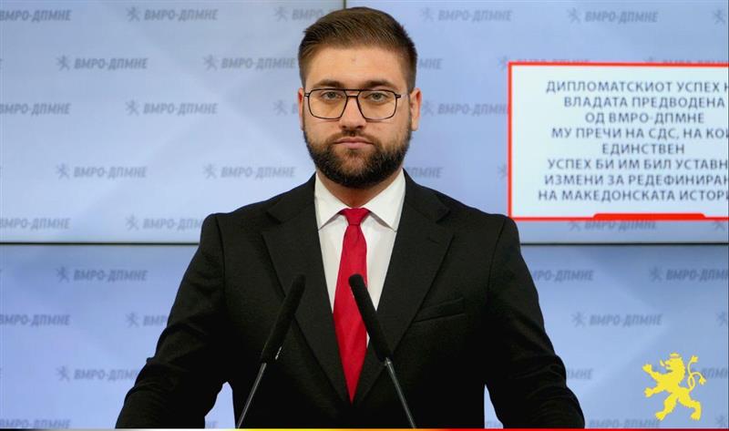Манасиевски: Дипломатскиот успех на Владата предводена од ВМРО-ДПМНЕ му пречи на СДС