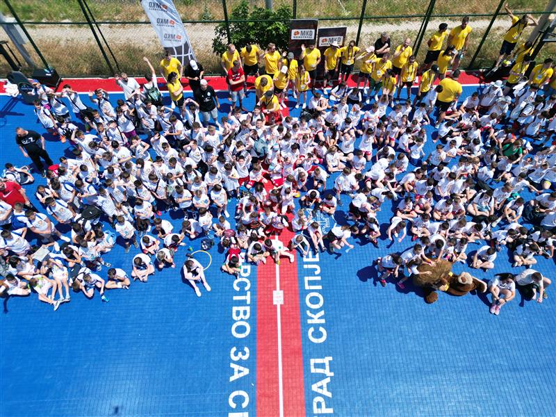 Кулминација на Европската минибаскет конвенција – детски кошаркарски фестивал на Кејот на Вардар