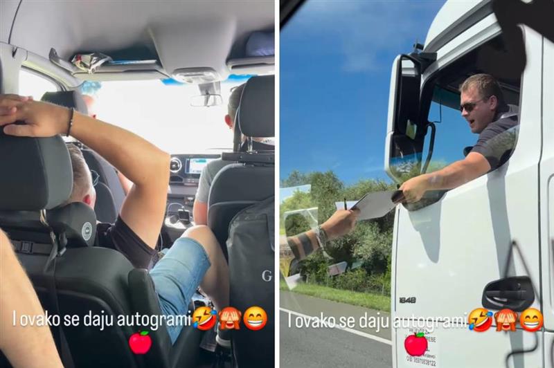 Погледнете како членовите на Црвена Јабука потпишаа автограм за фан (ВИДЕО)