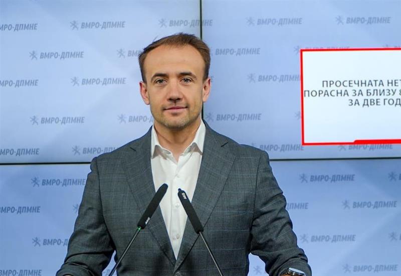 Стојаноски: Просечната нето-плата порасна за близу 8.000 денари за две години