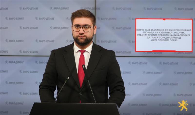 Манасиевски: Венко Заев и Апасиев со синхронизирана блокада на Изборниот законик