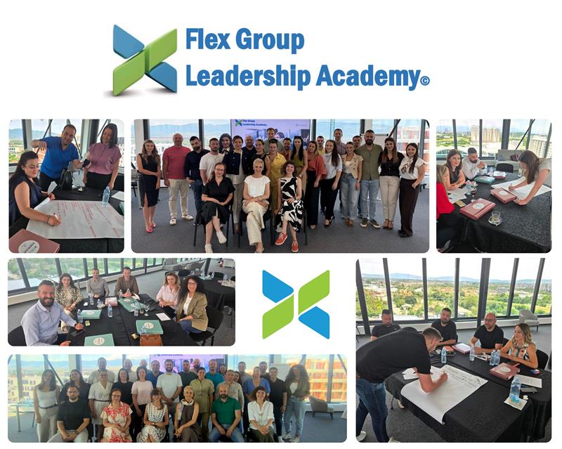 Успешно заокружен првиот циклус од Лидерската академија на Flex Group: Стратешка инвестиција во развој на менаџерскиот кадар
