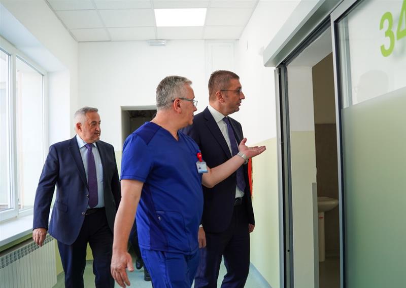Мицкоски: Целосно е реконструирано и пуштено во употреба одделението за Трауматологија во стара Градска болница