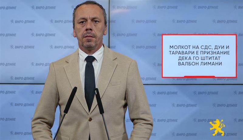 Петрушевски: Молкот на СДС, ДУИ и Таравари е признание дека го штитат Валбон Лимани