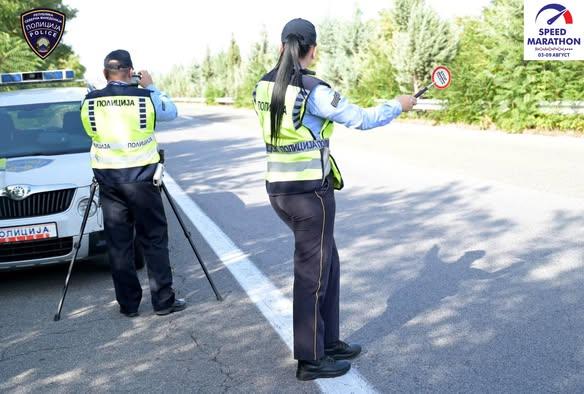 МВР со засилени сообраќајни контроли во рамки на ROADPOL: Фокус на брзината и безбедноста на патиштата