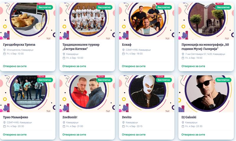 Јанчев  ја објави целосната програма за Тиквешки Гроздобер 2026
