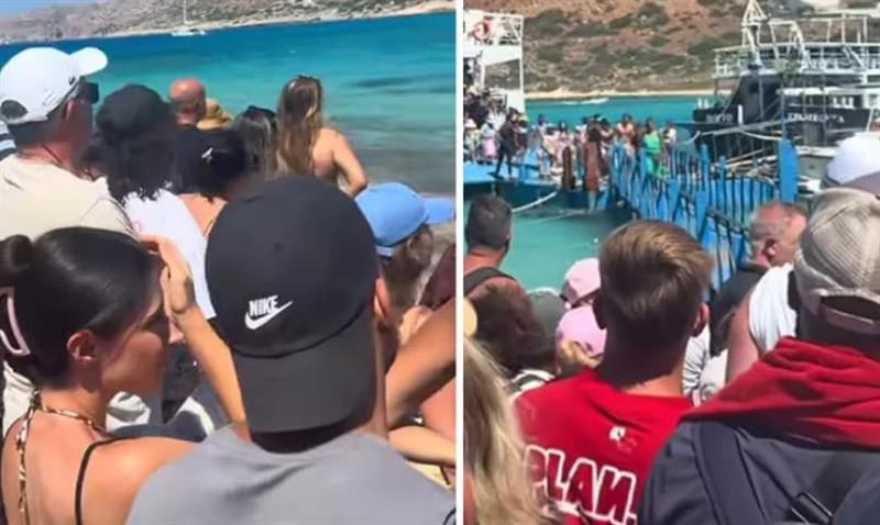 Позната плажа во Грција „под опсада“ од туристи- почнуваат забрани за капачите (ВИДЕО)