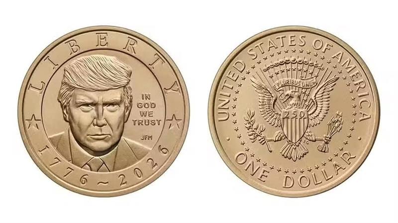 Во продажба монета од еден долар со ликот на Трамп