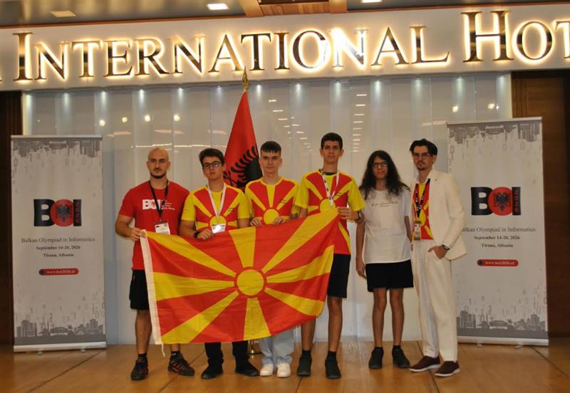 Сребро и бронза за Македонија на Балканската олимпијада по информатика во Тирана
