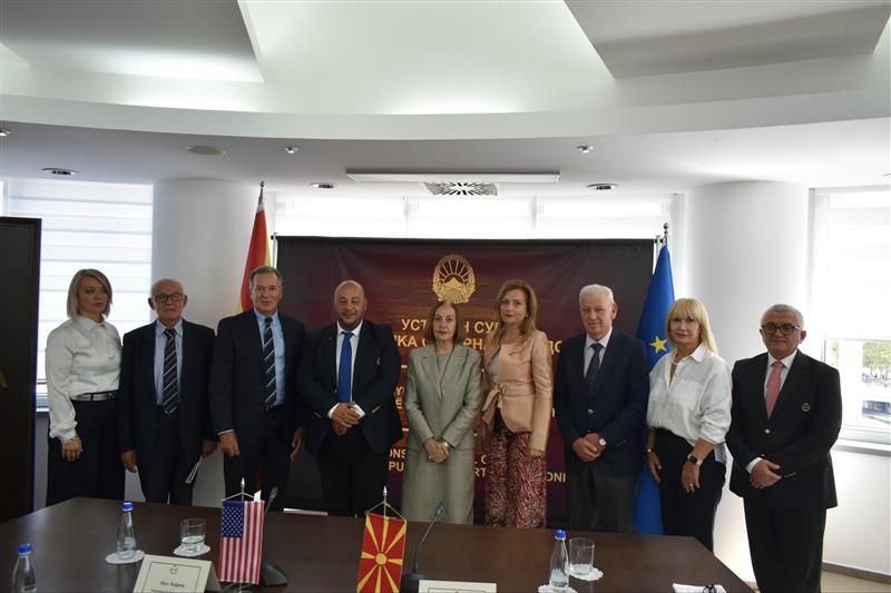 Федералниот судија Пол Бајрон во посета на Уставниот суд: Транспарентноста е една од најмоќните алатки за градење доверба