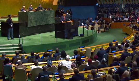 Трамп се закани дека ќе го уништи Иран во говорот пред Обединетите нации
