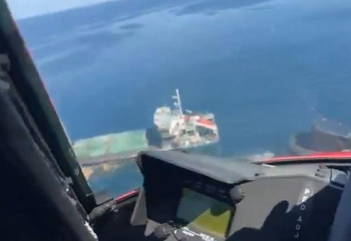 Прекината потрагата по екипажот на брод погоден од дрон кај брегот на Бугарија