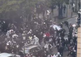 Хаос на улиците во Брисел: Запалени автобуси, судири меѓу демонстрантите и полицијата (ВИДЕО)