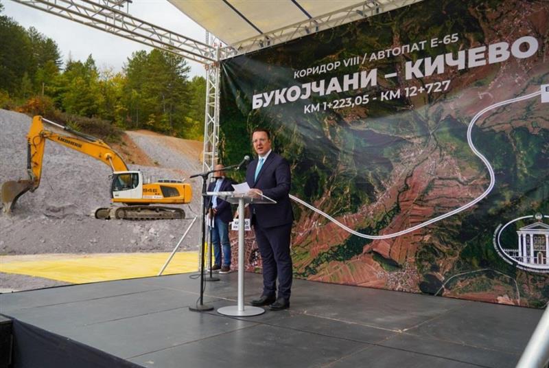 Николоски: Започнуваме со изградба на автопатот Букојчани-Кичево, шести автопат што се гради во Македонија