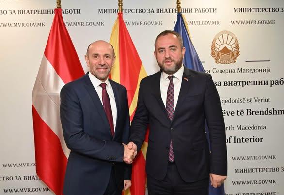 Тошковски на средба со генералниот директор за јавна безбедност на Австрија Франц Руф