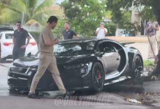 „Bugatti“ се излизга на влажен коловоз: Јутјубер нуди да го купи уништениот автомобил (ВИДЕО)