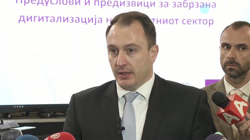 Министерот Андоновски на панел-дискусија за дигитализација на приватниот сектор