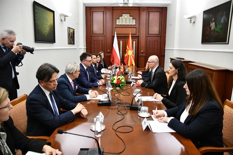 Милошоски – Холовња: Продлабочување на парламентарната соработка и континуирана поддршка од Полска за европските интеграции