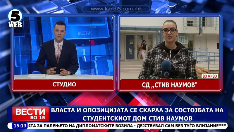 Власта и опозицијата се скараат за состојбата на Студентскиот дом Стив Наумов