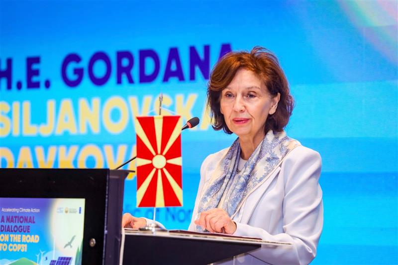 Сиљановска-Давкова во пресрет на COP31: Климатските обврски да ги претвориме во конкретни инвестиции и мерливи резултати